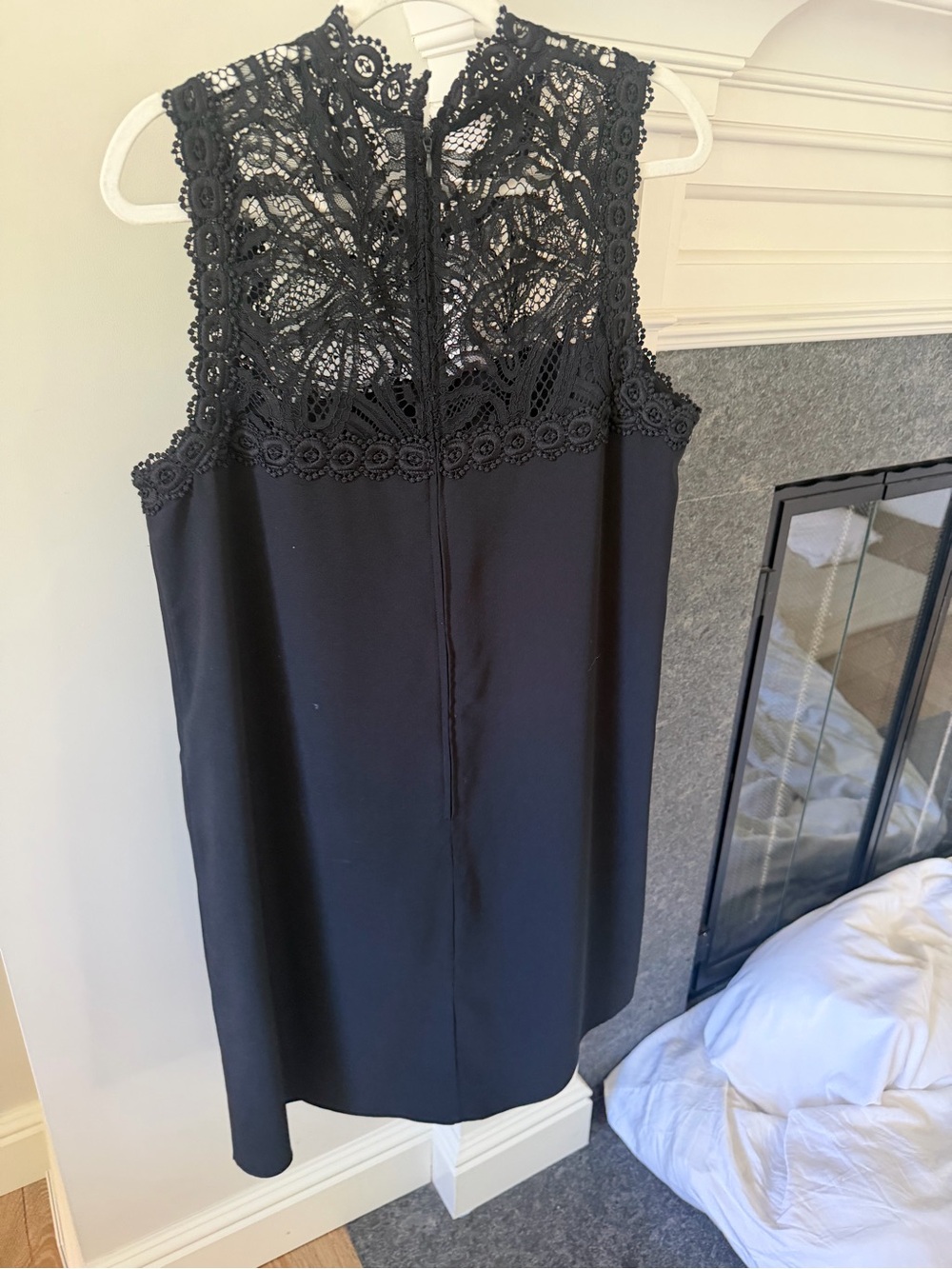 Lilly Pulitzer black shift dress with lace top